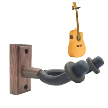 Закачалка за китара Лесен за използване монтиране на стена за китара, окачена на кука, идеална нескользящий титуляр за музикални инструменти, багажник за китара