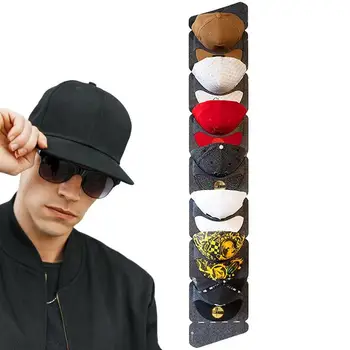 Закачалка за съхранение на шапки От мека нетканой тъкан, организатора за шапки в шкаф, закачалка за шапки, 7 джобове за футбол потници, бейзболни шапки, плоски кепок, ковбойских шапки
