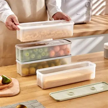 Запечатани кутия за сухи спагети в японски стил, кутия за макарони, Запечатани на банката за плодове, Пластмасова кутия за съхранение на кухненски хладилника