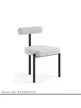 Индивидуален Луксозен стол за Хранене Nordic Light, Модерен Западен Ресторант Стол, Домашен Прост стол с облегалка, Отдел 