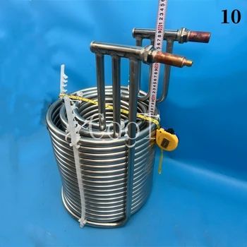Индустриален чилър 10P, специален топлообменник изпарител от неръждаема стомана 304, 370 *390 мм