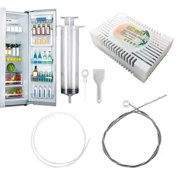Инструменти за замразяване на вода в хладилника, 6 бр., Устройство за пречистване на вода в хладилника, Дренажни инструменти за дрениране на вода в хладилника