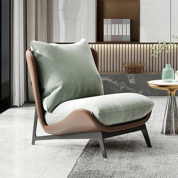 Кадифе Луксозни столове за всекидневна, Индивидуален дизайн на Купето, Чадър, чанта за боб, Poltronas, хотелска мебел LJX35XP