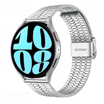 Каишка от неръждаема стомана за Samsung Galaxy Watch 6 5 4 40/ Каишка 44 мм Класически 43/47 мм 42/46 мм Метална гривна за гривна Active 2