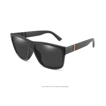 Квадратни TR90 Извънгабаритни Поляризирани слънчеви очила с поляризирана огледало, Слънчеви очила, поръчкови, Късогледство от Минус лещи, Предписани От -1 до-6