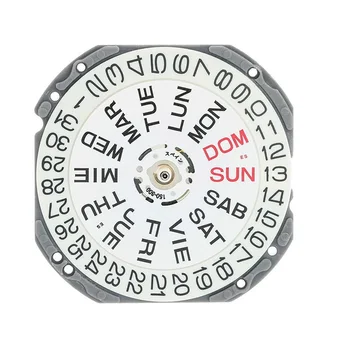 Кварцов часовник с двойно календар и дата в позиция 
