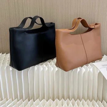 Класически универсален однотонная чанта, модерен дизайн на най-Горния слой От телешка кожа с магнитно амортизатором, чанта през рамо, Дамски Нова седельная чанта