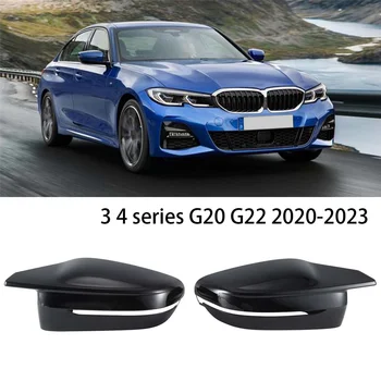 Комплект от 4 теми Огледален Калъф Огледален Капак 1 до 1 Модел на превозното средство за BMW 3 4 Серии G20 G22 2020-2023