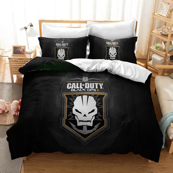 Комплект спално бельо seprai permainan мотив 3D Call Of Duty penutup селимут сиси ганда дан сарунг бантал унтук зала танга