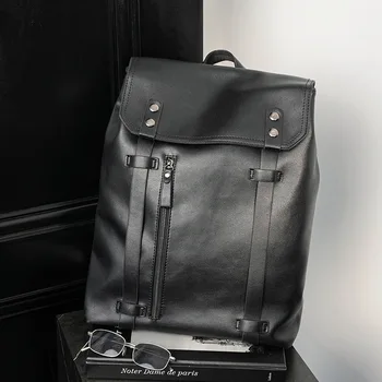 Корейски стил Модерен Случайни Лека раница Тенденция Голяма Обемът Мъжки чанти Студентски Раници Чанта за компютър Пътна чанта е Нова 가방