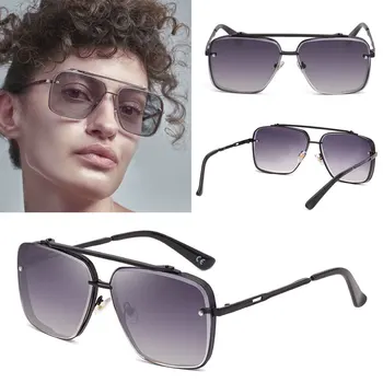 Кутия за Слънчеви очила за мъжка Мода Метална Бескаркасная Почиства Radi за дамска мода 2023 Нов Модел Наклон UV400 Adult Luxury