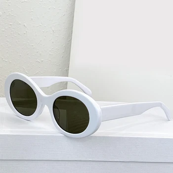 Летни Маркови Дизайнерски Класически Ретро Женски Мъжки Слънчеви Очила От Смола с Защита От Uv Oculos De Sol Cl40194u