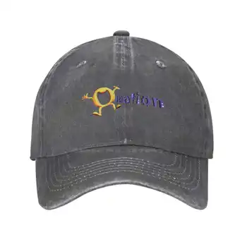 Лого Omation С графичен лого на марката, висококачествен деним, шапка, вязаная капачка, бейзболна шапка