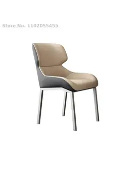 Луксозен стол за хранене Nordic light, домашна облегалка, модерен плат работен стол, дизайнерски плот за грим от висок клас и мрежа за столове