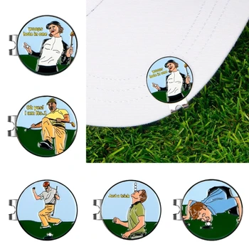 Маркери за топките за голф, за мъже и жени, подвижни, лесно се прикрепя към шапка за голф, маркер за топки за голф със стандартен магнитен клипс за шапки