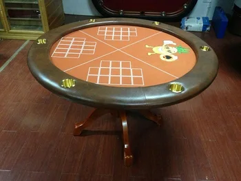 Маса за покер, Кръгла маса, Ананас маса, Крака от масивна дървесина, с високо качество Адаптивни цвят