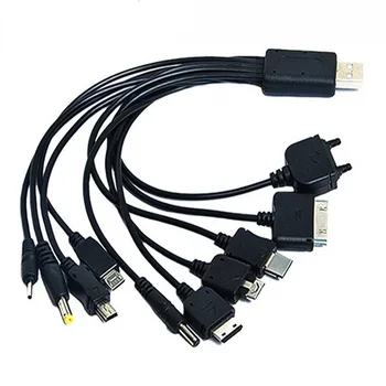 Многофункционално USB-кабел за трансфер на данни 10 In1 за iPod, Motorola, Nokia, Samsung, LG, Sony Ericsson, кабели за предаване на данни, битовата електроника