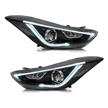 Модифицирани фарове за 2010-2015 HYUNDAI ELANTRA, автомобилни led светлини в събирането на