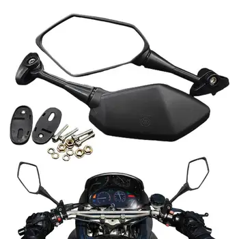 Мотоциклетни странични огледала Универсални мотоциклетни огледала волан, регулируеми въртящи се и Аксесоари за мотоциклети, За повечето