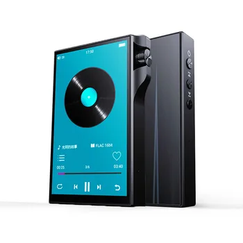 Музикален плеър HIIFI MP3 ESS9018Q2C DSD256 с Декодиране Без Загуба Аудиофильский Walkman с Двоен Изход за Безжична Bluetooth С Голям Сензорен екран