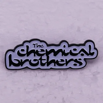 Музикална група The Chemical Brothers Эмалевая Жени Мультяшная брошка Значки на Ревера Бижута Подарък Забавно Сладко Мода Деца Приятели на Жените и Мъжете