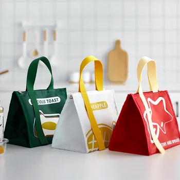 Мультяшные Преносими термосумки за обяд за жени, водоустойчиви дамски чанти за съхранение на храни, Пътна чанта за пикник, изолирано чанта-хладилник за Bento