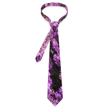 Мъжка вратовръзка, красиви вратовръзки в лавандовом поле, лилаво, цветен принт, Елегантна вратовръзка-яка поръчка, качествени аксесоари за равенство за cosplay, партита