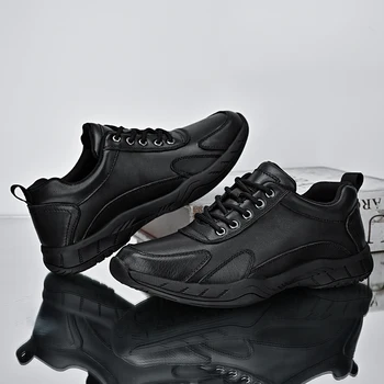 Мъжки Луксозен Висококачествени Ежедневни Обувки за Почивка От естествена кожа, Удобна Вътре, Тенденция Модни обувки ръчна изработка, Размер 38-48