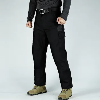Мъжки Панталони-карго, пролетно-есенни нови улични тактически многофункционален износоустойчиви панталони с джобове