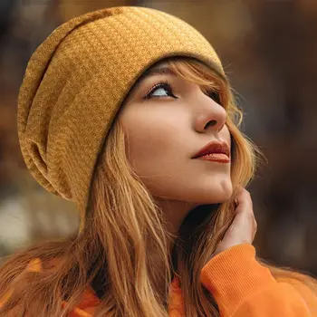 Нова Мода Жените в Есенно-зимната Вязаная хет-бини, Ежедневни топли шапки, модерен пуловер