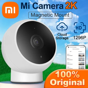 Новата Интелигентна IP камера Xiaomi Mi 2K Edition WiFi Инфрачервено Нощно Виждане, Гласова Домофонна система, AI Откриване на Човек Умен Дом Videcam Magneti