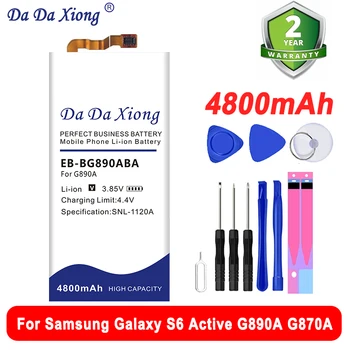 Новата работа на смени батерия за Samsung Galaxy G870A G890A S6 Активна акумулаторна батерия за телефон EB-BG890ABA 3500 mah