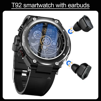 Новите Смарт часовници T92 За Мъже И Жени С Bluetooth слушалки, Вграден Високоговорител, Фитнес Тракера, Пульсометром, Спортни Умни Часовник