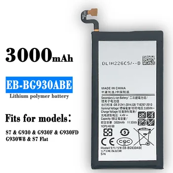 Оригинална Батерия EB-BG930ABE 3000 mah За Samsung Galaxy S7 SM-G930F G930FD G930 G930FD G930W8, Благородна работа на смени Батерията