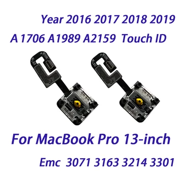 Оригинална новост За MacBook Pro 13-инчов A1706 A1989 A2159 2016 2017 2018 2019 Година Бутон за включване/изключване Touch ID с гъвкав кабел