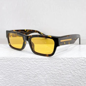 Оригинални Луксозни леки слънчеви очила в черепаховом цвят за мъже SPR A03S, класически квадратни ацетатные слънчеви очила за жени