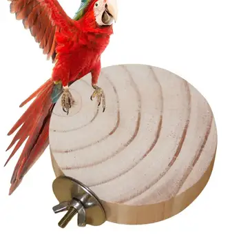Поставка За костур За папагали Дървена Платформа За Птици Поставка За Костур За Птици Играчка-Упражнение Играчка, За което се канарче Папагал Папагал Вълнисто Папагал