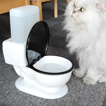 Прахоустойчив калъф за фонтанчика за вода за домашни любимци Автоматичен Диспенсер за вода в кошачьем тоалетната Пиенето със защита от прах за удобство.