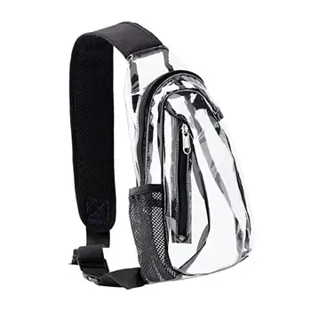 Прозрачна чанта с Регулируема пагон, bag-чанта за спортни мъже, Плажна