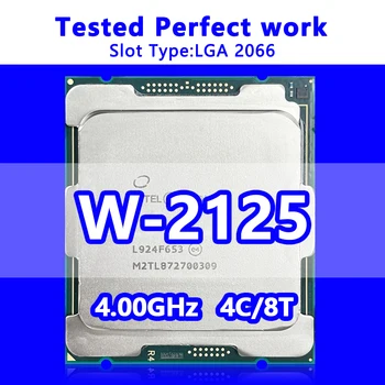 Процесор Xeon W-2125 4C/8T 8,25 М Кеш-памет на 4.00 Ghz CPU SR3LM FCLGA2066 за сървърни дънни платки C422 Чипсети
