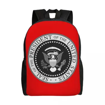 Раници с печата на Президента на Съединените Щати, Колеж, училище, президентската чанта с принтом на Доналд Тръмп, чанти и калъфи за книги