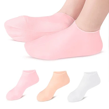 Силикон, овлажняващи чорапи със спа-гел за софия, ексфолиращи и които сухота напукване на кожата мъртвите, удаляющие протектор, средства за грижа за краката