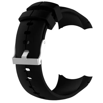 Силиконов взаимозаменяеми каишка за смарт часовници Suunto Spartan ULTRA Sport, черен