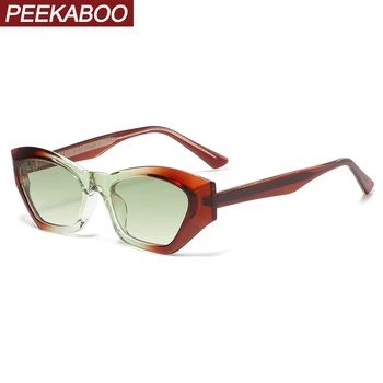 Слънчеви очила Peekaboo TR90 polygon uv400, женски, черни, кафяви, мъжки слънчеви очила 