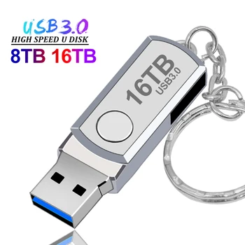 Супер USB 3.0 16 TB Метален флаш памет 8T 4 TB Cle Usb Флаш памети 2 TB Пръчка Портативни SSD Memoria Usb Flash Стик Безплатна Доставка