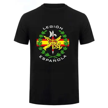 Тениска Legion Espanola/Испански чуждестранен легион, 100% памук, с кръгло деколте, Лятна ежедневната мъжка тениска с къс ръкав, размер S-3XL