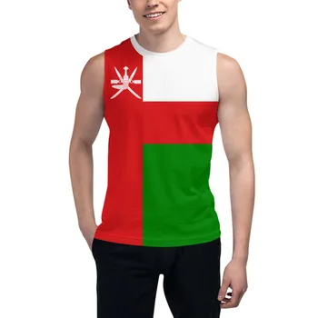 Тениска без ръкави, с Флага на Оман, 3D Мъжка Тениска за момчета, Тениски за фитнес зали, Джоггеры За Фитнес, Баскетбол Тренировъчен Жилетка