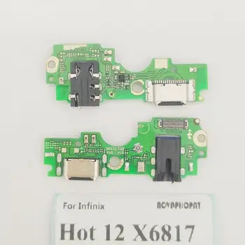 Топ за Infinix Hot 12x6817 USB зарядно устройство Зарядно устройство Конектор за слушалки, аудио жак микрофон Такса за зареждане на микрофона