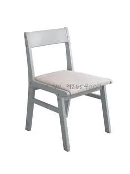 Трапезария стол от масивно дърво, стол за домашно маса, на Стол с бяла облегалка, Скандинавски модерен минималистичен стол за почивка, стол за обучение за учениците