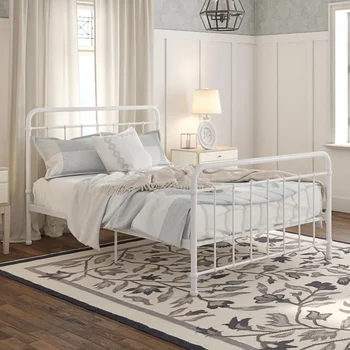 Цельнометаллическая легло Better Homes & Gardens Келси, мебели за спалня с бяла рамка